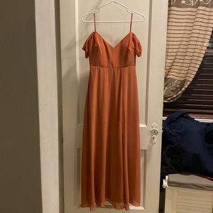 Chiffon Terracotta Convertible Bridesmaid Dress